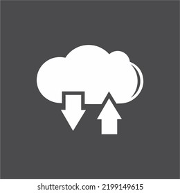 Uploading downloading data progress Icon 