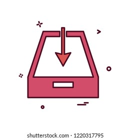 Uploading icon design vector