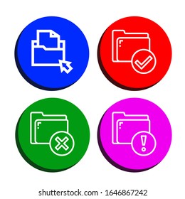 uploading simple icons set. Contains such icons as Folder, can be used for web, mobile and logo