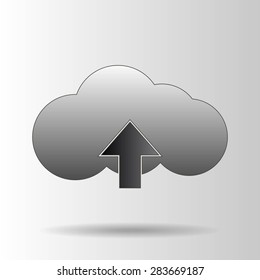 uploading vector icon