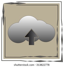 uploading vector icon