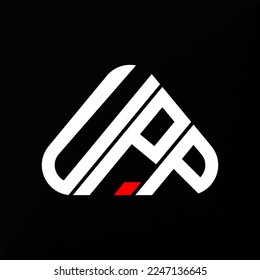 UPP letter logo creative design with vector graphic, UPP simple and modern logo.