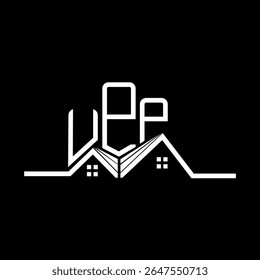 UPP Real State logo design, UPP simple and modern logo. UPP luxurious alphabet design  