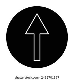 upper arrow  icon vector on white background