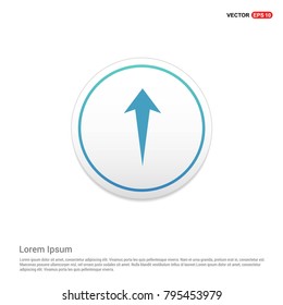 Upper Arrow Icon White Background icon template