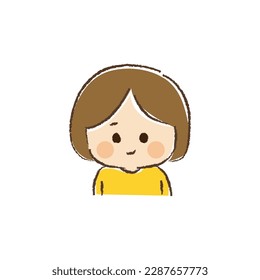 Upper body of an androgynous kid laughing at the edge of his mouth.