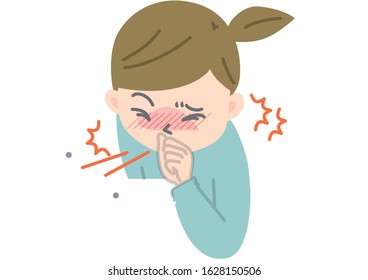 858 Cough with droplets vector Images, Stock Photos & Vectors ...