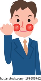 Upper body of a male businessman 