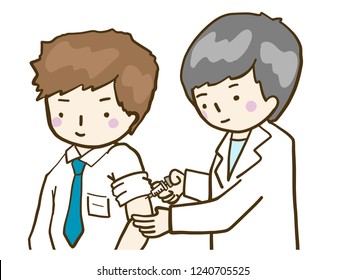 upper body vaccination adult