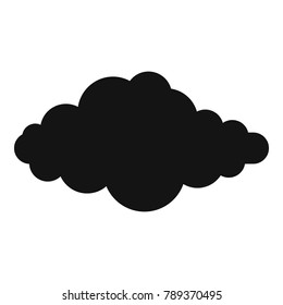 Upper cloud icon. Simple illustration of upper cloud vector icon for web