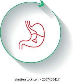 Upper Endoscopy icon vector design