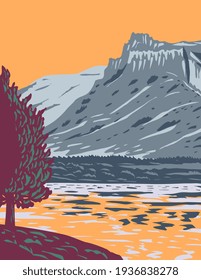 Upper Missouri River Breaks National Monument in Western United States Protecting the Missouri Breaks of North Central Montana WPA Poster Art