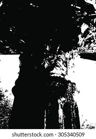 The upper part of the concrete pillar imitation of ancient Greek pillars texture