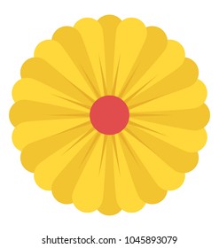 An upper view of aster flower symbolizing nature beauty