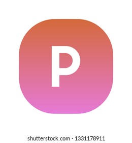 Uppercase Alphabet of P