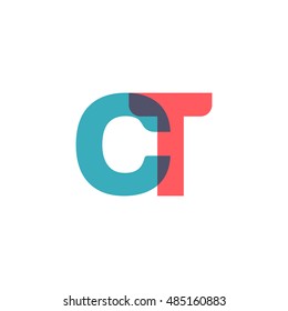 Uppercase Ct Logo Modern Classic Pale Stock Vector (Royalty Free ...