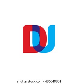 uppercase DU logo, red blue overlap transparent logo