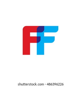 Uppercase Ff Logo Modern Classic Pale Stock Vector (Royalty Free) 486401140