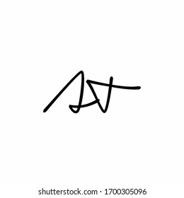 at uppercase handwriting symbol letter