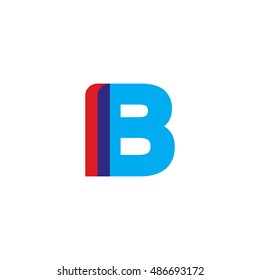 uppercase IB logo, red blue overlap transparent logo