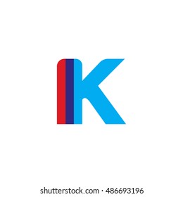 uppercase IK logo, red blue overlap transparent logo
