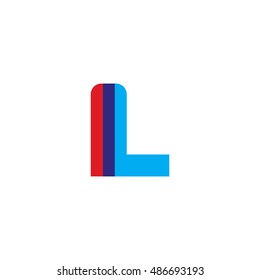 uppercase IL logo, red blue overlap transparent logo