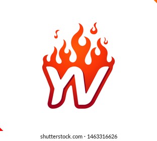 Uppercase initial logo letter YV with blazing flame silhouette,  simple and retro style logotype for adventure and sport activity.