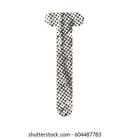Uppercase letter of the English alphabet with dotted texture
