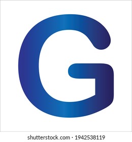 uppercase letter G design vector graphic