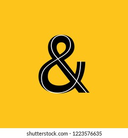 uppercase letter & icon with skeleton structure construction simplified yellow background