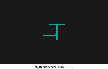 Uppercase letter T logo with wings, monogram emblem business project in the thin lines, for stylish business cards premium vector