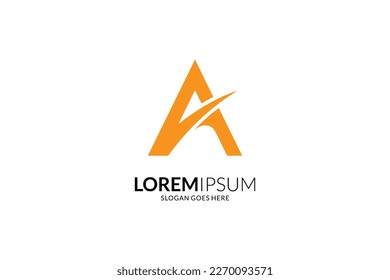 A uppercase logo in effect flash
