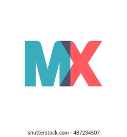Uppercase Mx Logo Modern Classic Pale Stock Vector (Royalty Free ...