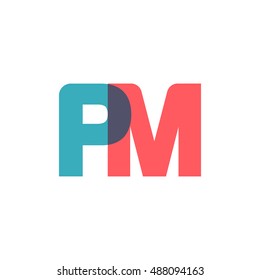 Uppercase Pm Logo Modern Classic Pale Stock Vector (Royalty Free ...