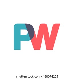 Uppercase Pw Logo Modern Classic Pale Stock Vector (Royalty Free ...