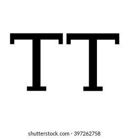 Uppercase Text edit sign icon Illustration design