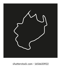 uppsala region map, country of sweden