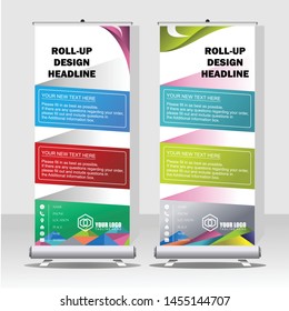 Upright banner that are attractive and suitable for various purpose image graphic icon logo design abstract concept vector stock. Can be used as related equipment for promotion or template