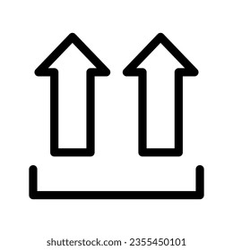 Upright Icon Vector Symbol Design Illustration