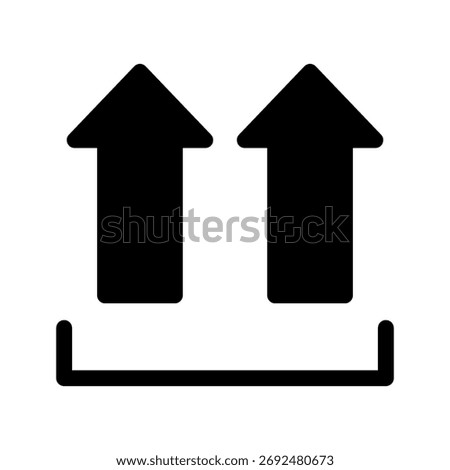 Upright Icon Vector Symbol Design Illustration