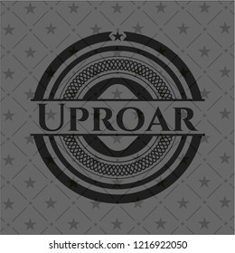 Uproar dark emblem. Retro