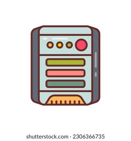 Icono de UPS en vector. Ilustración