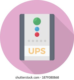 ups vector colour flat icon