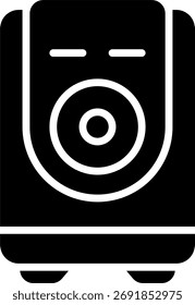 ILUSTRACIÓN VECTORIAL de UPS, suministro de energía ininterrumpido y concepto de seguridad del centro de datos, diseño de respaldo de energía. Icono de glifo