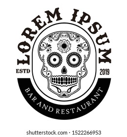 Upscale Mexican. elegant candy skull theme. bar/restaurant
