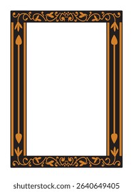 Upscale Minimalist Graceful Ornamental Frame Decorative Vector