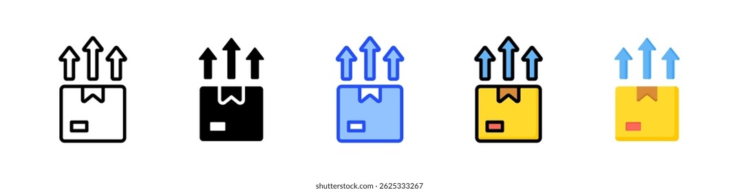 Upselling Colección de iconos con varios estilos