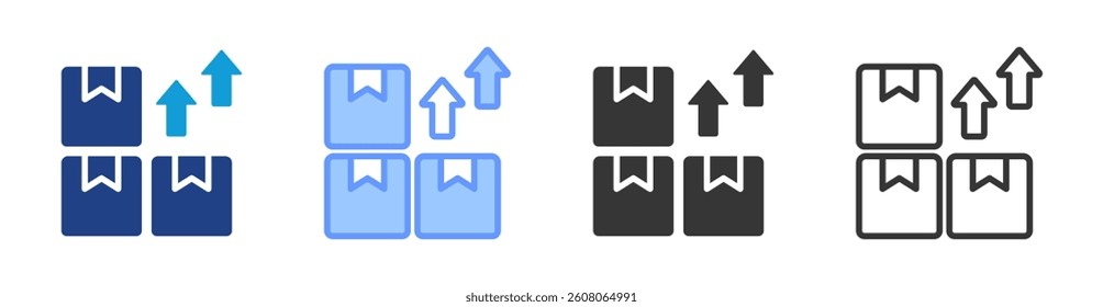 Upselling icon set multiple style collection