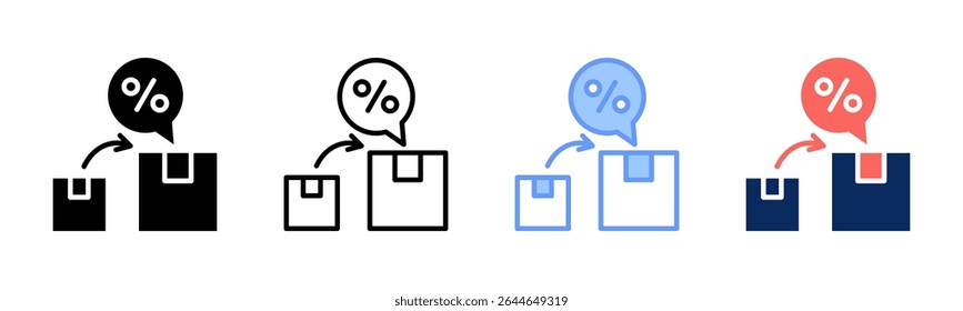 Upselling icon sheet multiple style collection