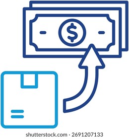 Icono de Vector simple y claro que ilustra una idea o función esencial